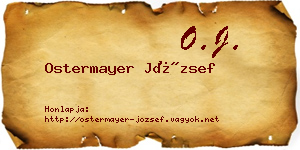Ostermayer József névjegykártya